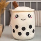 Unique Soft Teddy Plush Boba Milk Tea Plushie Toy Stuffed Fruit Shape