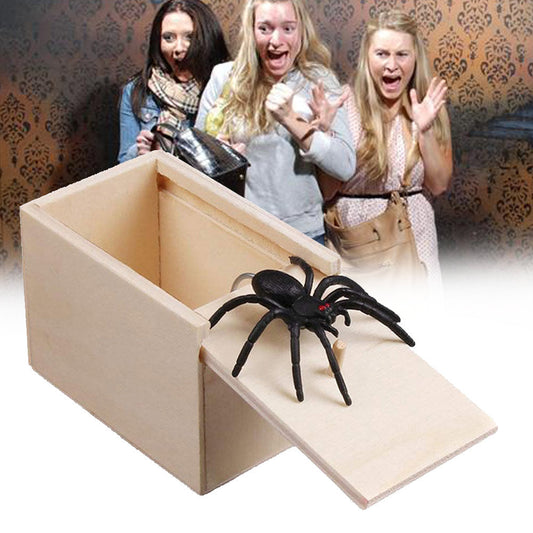 Prank Spider Wooden Scare Box Trick Play